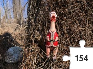Jigsaw puzzle - Rubber Santa Chicken?