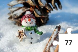 Jigsaw puzzle - snowman-1882635__480