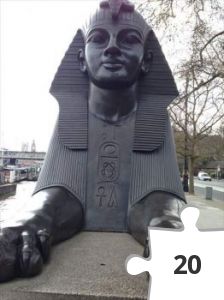 Jigsaw puzzle - London, Cleopatras Needle april 2016