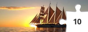 Jigsaw puzzle - Sailboat at Sunset