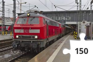 Jigsaw puzzle - DB train, from München to Zürich