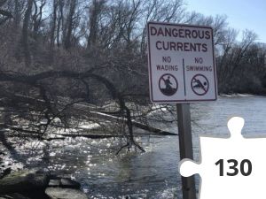 Jigsaw puzzle - No Swimming!