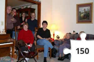 Jigsaw puzzle - Pawling Family at Pat's (January 2007)