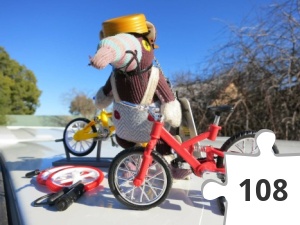 Jigsaw puzzle - Randolph and his bikes