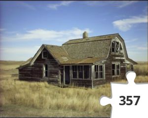 Jigsaw puzzle - Ghosts on the Prairie