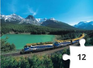 Jigsaw puzzle - Train, The Rocky Mountaineer