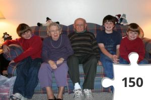 Jigsaw puzzle - Kids and Great-Grandparents (January 2007)