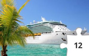 Jigsaw puzzle - Cruise Ship, Blue Water