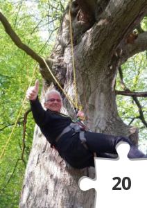 Jigsaw puzzle - Klatring. GM7K tager en for holdet.