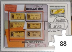 Jigsaw puzzle - Briefmarken Puzzle Maximumkarte Ö Rekozettel