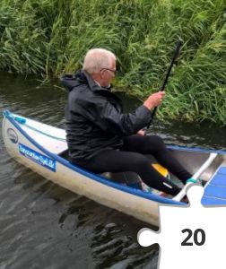 Jigsaw puzzle - Cachefiskeri på Kongeåen