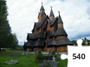 Jigsaw puzzle - Heddal
