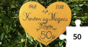 Jigsaw puzzle - Guldbryllup