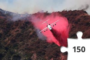 Jigsaw puzzle - Fire tanker plane