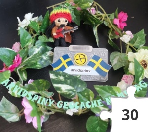 Jigsaw puzzle - ARVIDSPINY GEOCACHE NAMETAG