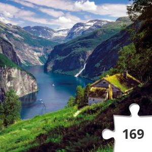 Jigsaw puzzle - geiranggerfjord norvege