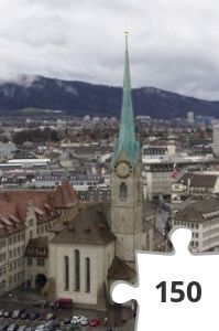 Jigsaw puzzle - Fraumünster in Zürich