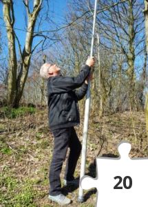 Jigsaw puzzle - Den lange stang i brug