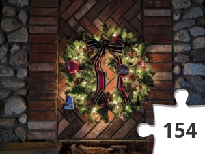 Jigsaw puzzle - Fireplace Wreath