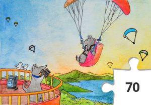 Jigsaw puzzle - Paragliding