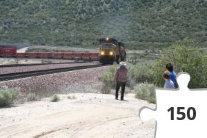 Jigsaw puzzle - Cajon Pass Train Watching