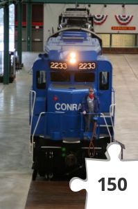 Jigsaw puzzle - Strasburg Conrail 2233 with Dad (2007)