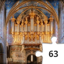 Jigsaw puzzle - Easy version of Albi pipe organ