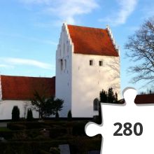 Jigsaw puzzle - Køng Kirke