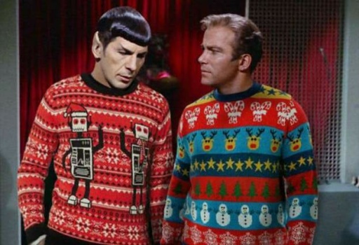 Star trek ugly christmas on sale sweater